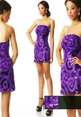 2012 Dana Mathers Prom Dresses VIOLETSHORT.  Available in Black, Purple, Red, White